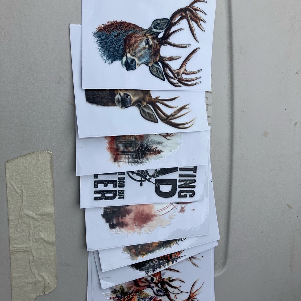 Stickers of Deer and Scenes